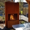 Σύγχρονου σχεδίου Pinacate Corten ξύλινο κάψιμο εστιών χάλυβα υπαίθριο